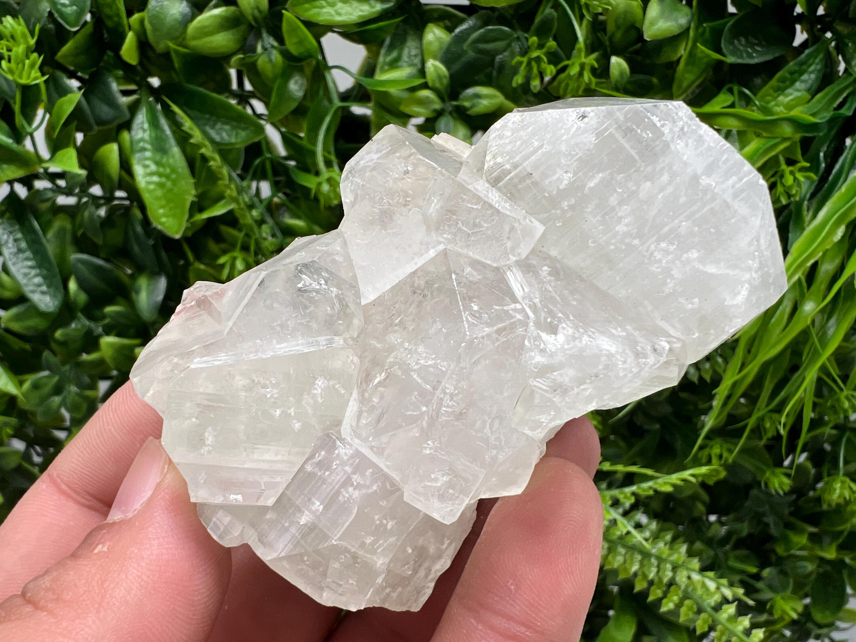 Transparent Apophyllite on Chalcedony Specimen, India Minerals