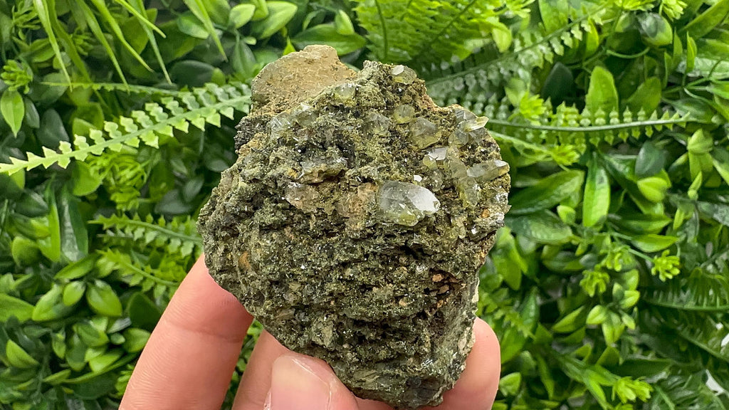 Rainbow Epidote with Quartz, Hakkari Turkey Mineral Specimen