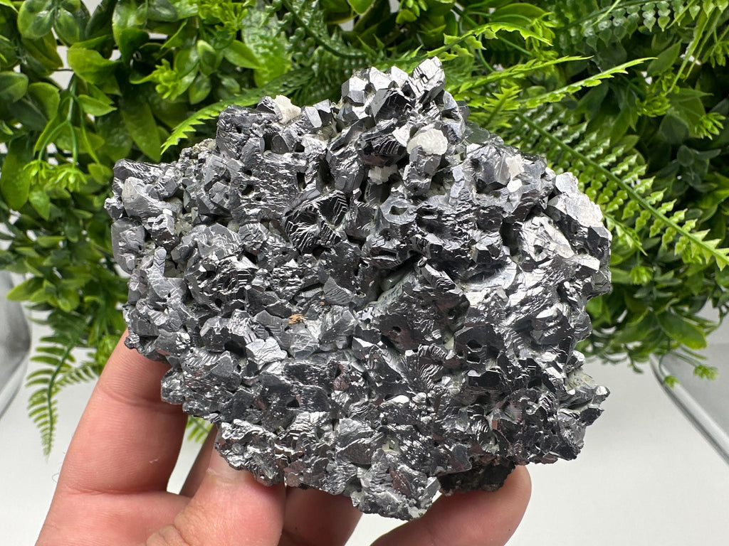 Skeletal Galena Specimen: Mirror-Like Mineral Decor from Bulgaria