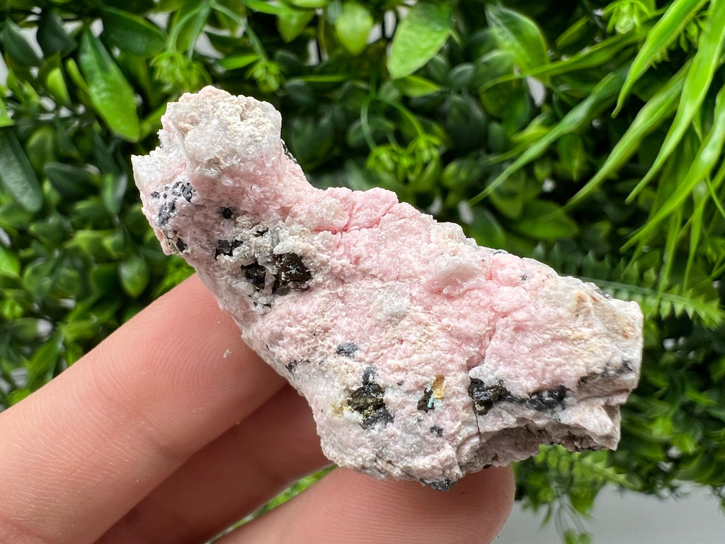 Beautiful Rhodochrosite perfect pink colour Starnica Mine Davidcovo Bulgaria natural minerals souvenir crystal gift home decor stone gift