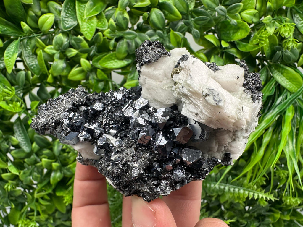 Galena Sphalerite Mineral Specimen: Calcite, Borieva Mine