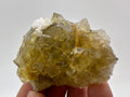 Spanish Yellow Fluorite Specimen, Crystal Collection (5.5/3.5/5.5cm)