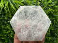 Selenite 7 Chakra Healing Disk: Spiritual Meditation Crystal (10/10 cm)