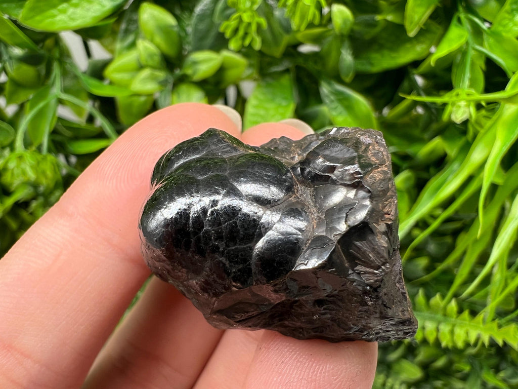 Botryoidal Black Hematite Specimen: Moroccan Crystal, Reiki Chakra