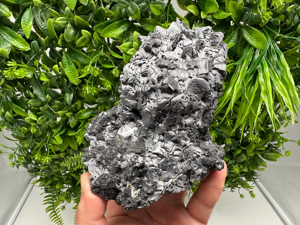 Mirror Galena Mineral Specimen: Borieva Mine, Bulgaria - Home Decor Stone