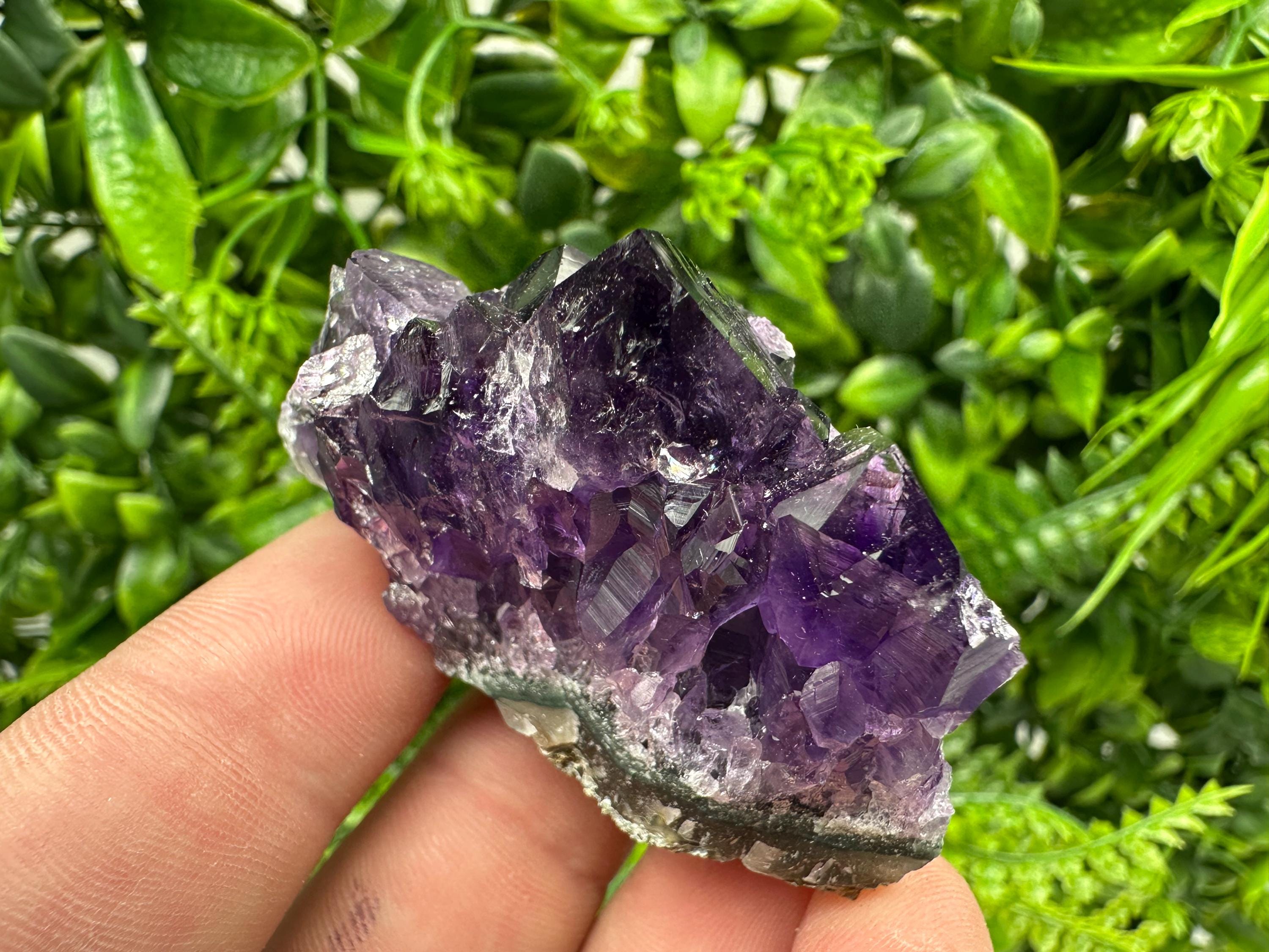 Uruguay Amethyst Crystal: Purple Quartz Home Decor, Energy Stone