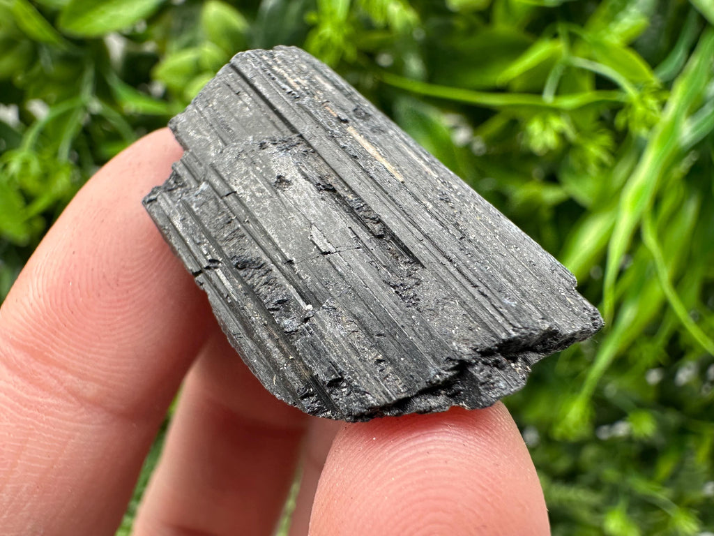 Natural Black Tourmaline Crystal – Raw Protective Stone, Healing Crystal, Grounding Mineral Gift