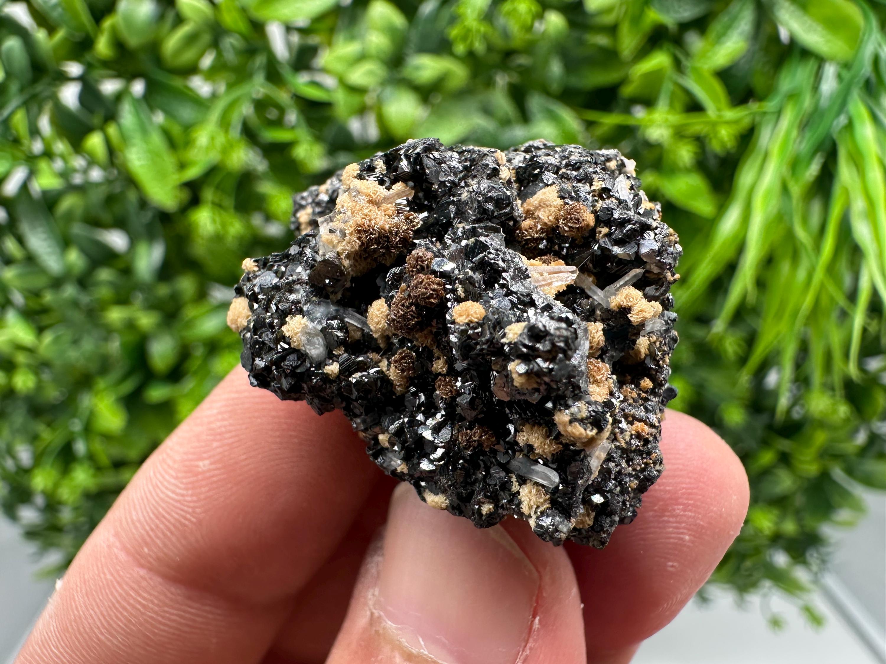 Wonderful Sphalerite on Quartz,From Borieva mine,Bulgaria,natural mineral,collection crystal,home decor stone,rare cluster,gift,souvenir