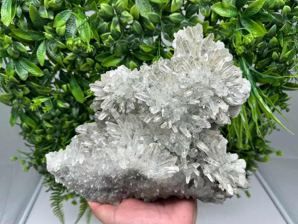 Extra Large Quartz inclusions Chlorite and Sphalerite/ Natural minerals/ Souvenir crystal gift minerals famous Krushev dol/Madan