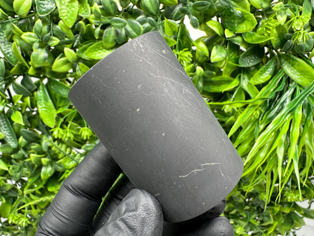 Shungite Cup (60mm): Unpolished Stone, Healing Chakra