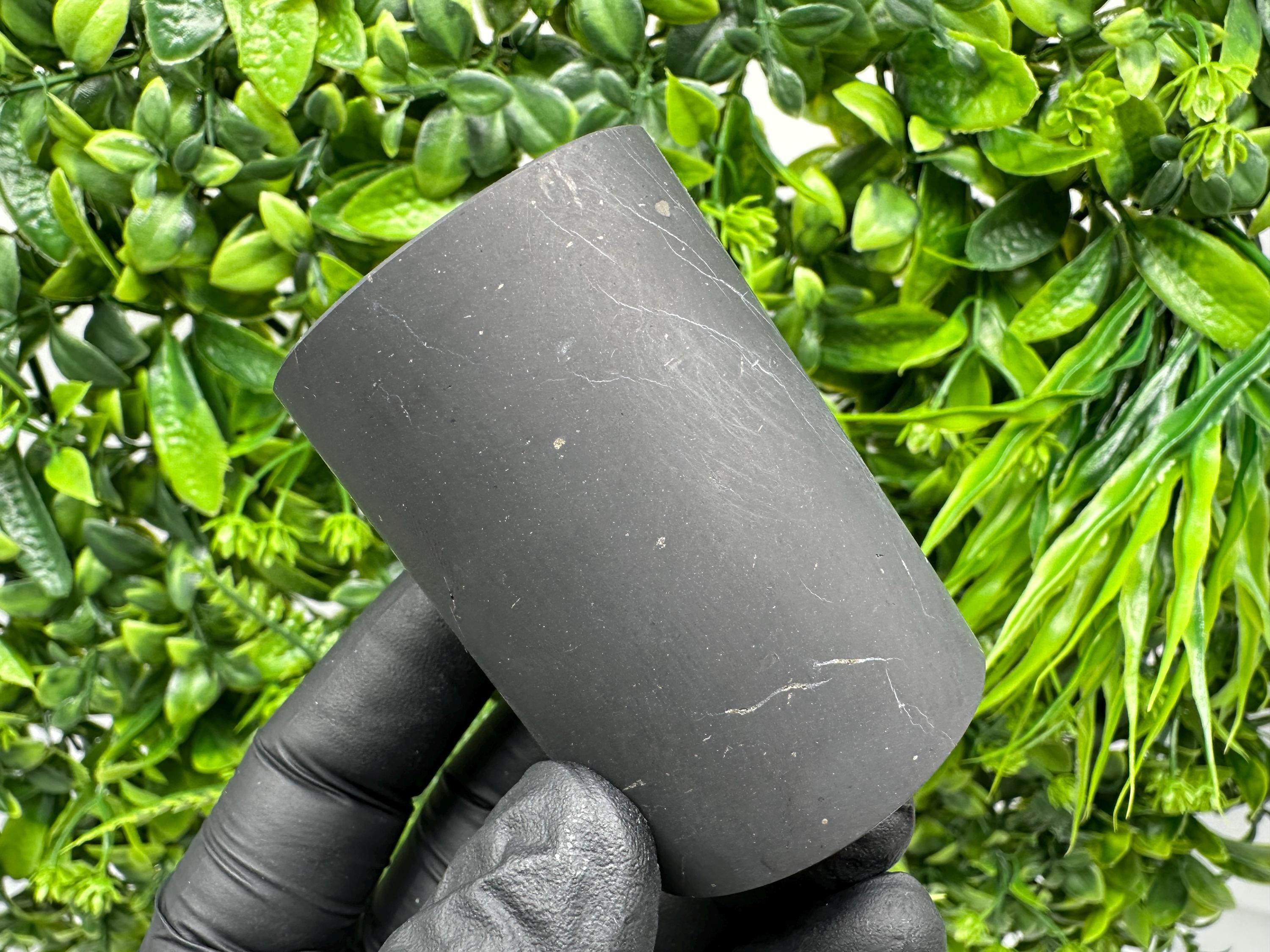 Shungite Cup (60mm): Unpolished Stone, Healing Chakra