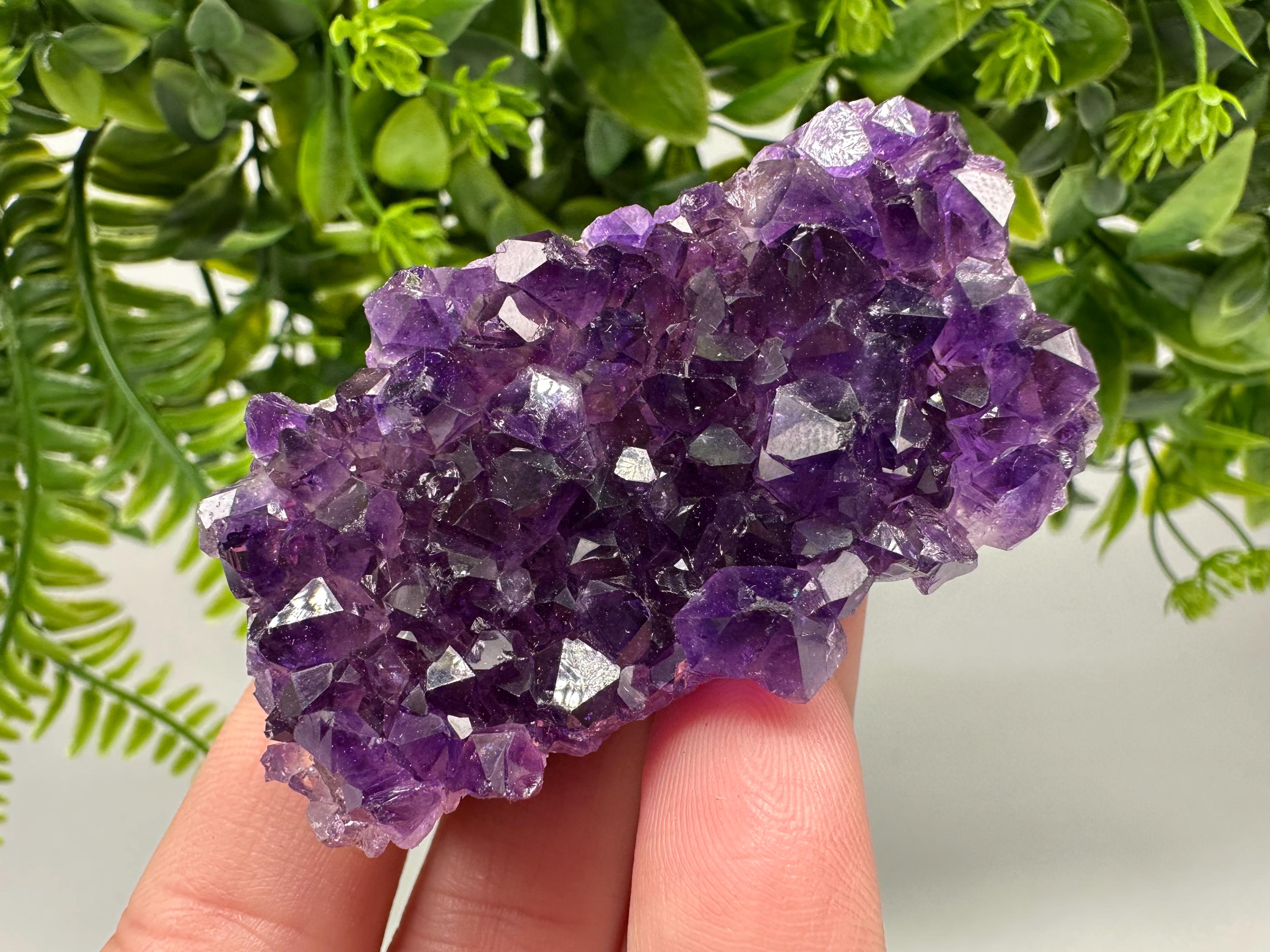 Uruguay Amethyst Crystal: Purple Quartz Home Decor, Energy Stone