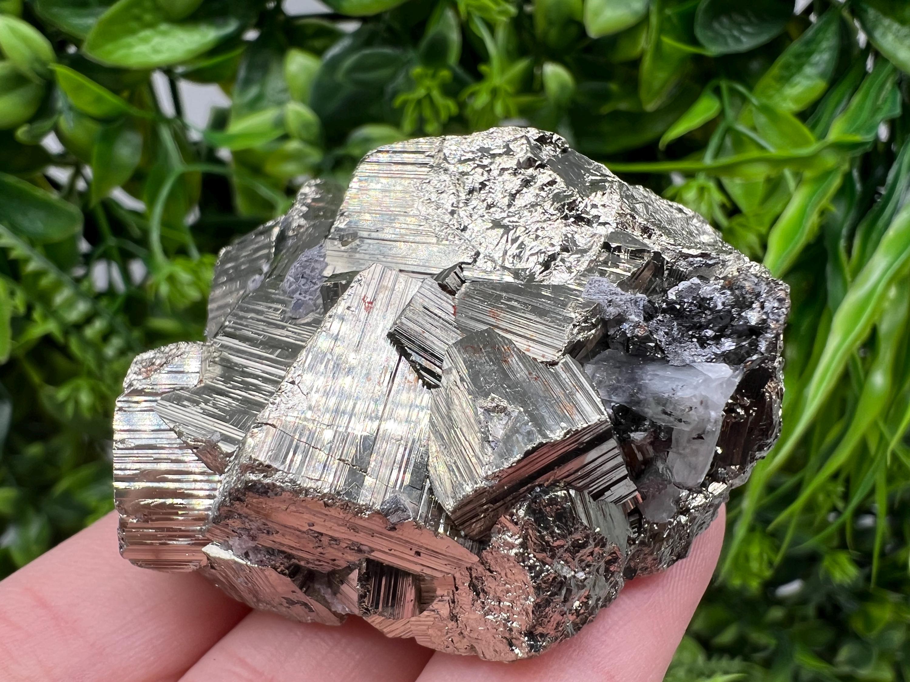 Rare Pyrite Crystal Cluster: Natural Mineral Specimen, Bulgaria