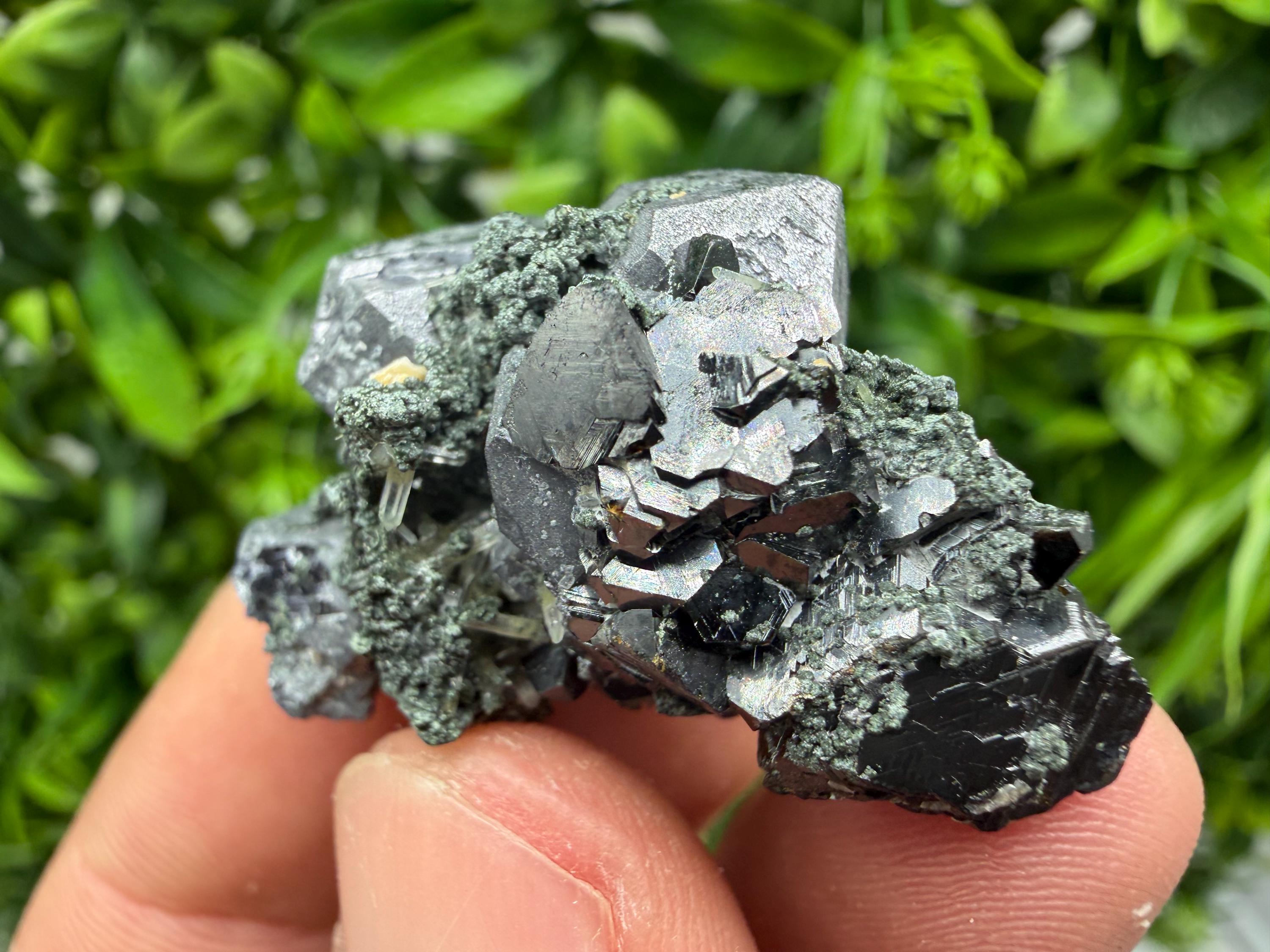 Aesthetic Sphalerite,Galena whit Chlorite from Borieva mine Madan Bulgaria natural minerals souvenir crystal gift home decor stone rock