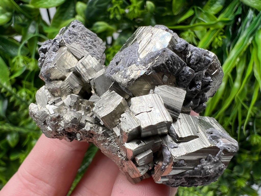 Rare Pyrite Crystal Cluster: Natural Mineral Specimen, Bulgaria