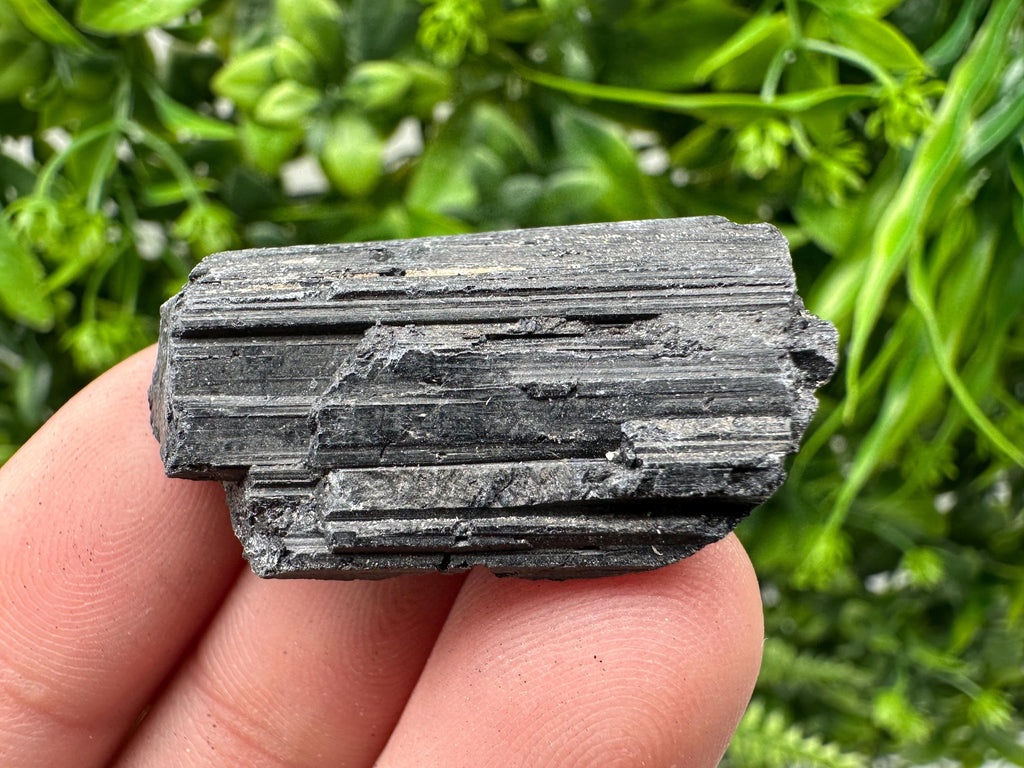 Natural Black Tourmaline Crystal – Raw Protective Stone, Healing Crystal, Grounding Mineral Gift