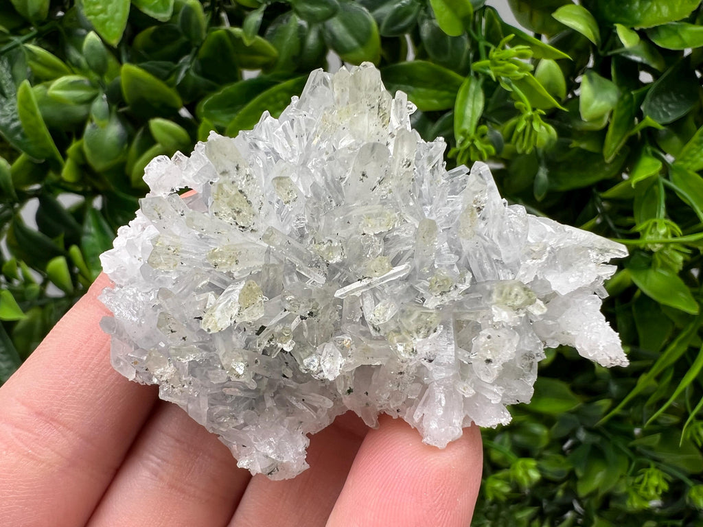 Lovely specimen Green Quartz inclusions Chlorite and Sphalerite/ Natural minerals/ Souvenir crystal gift minerals famous 9th September/Madan