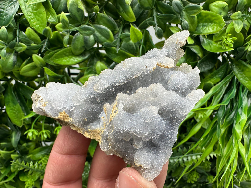 Blue Chalcedony Quartz with Chlorite Inclusions: Krushev Dol Bulgaria