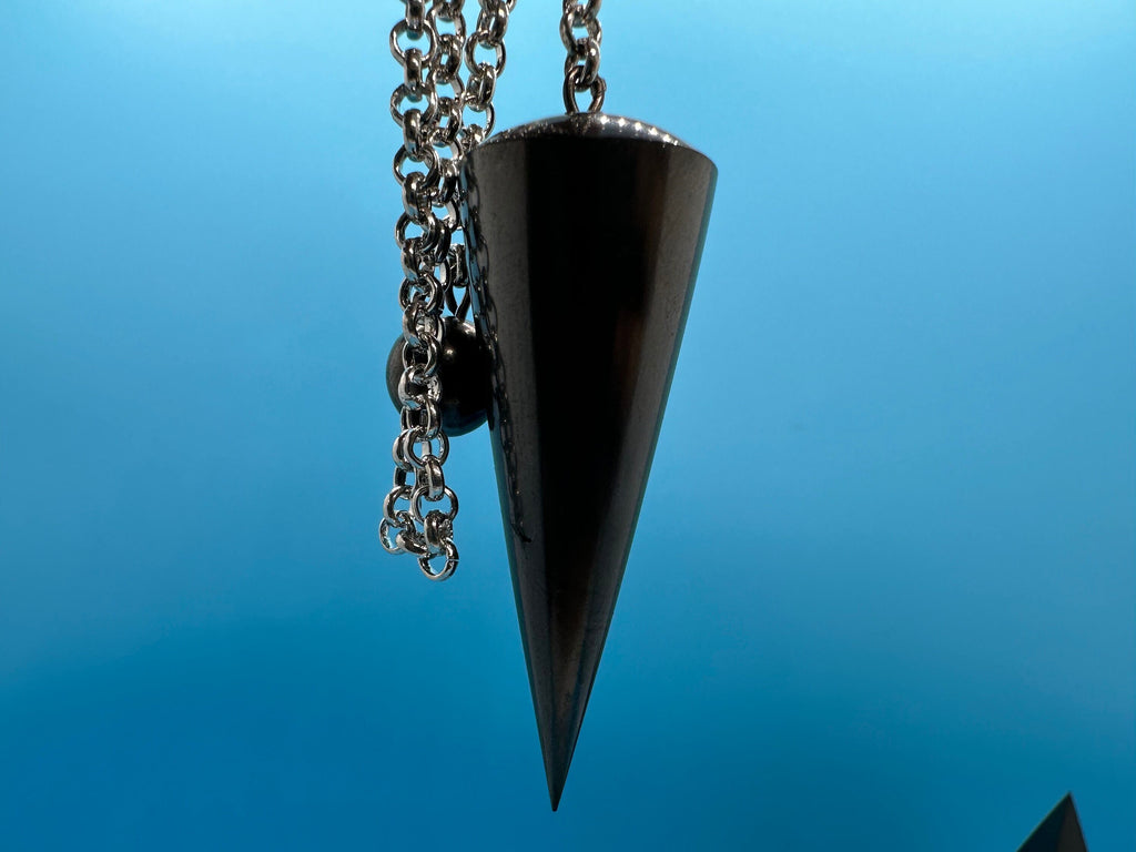 Shungite Crystal Pendulum: EMF & 5G Protection, Healing Stone