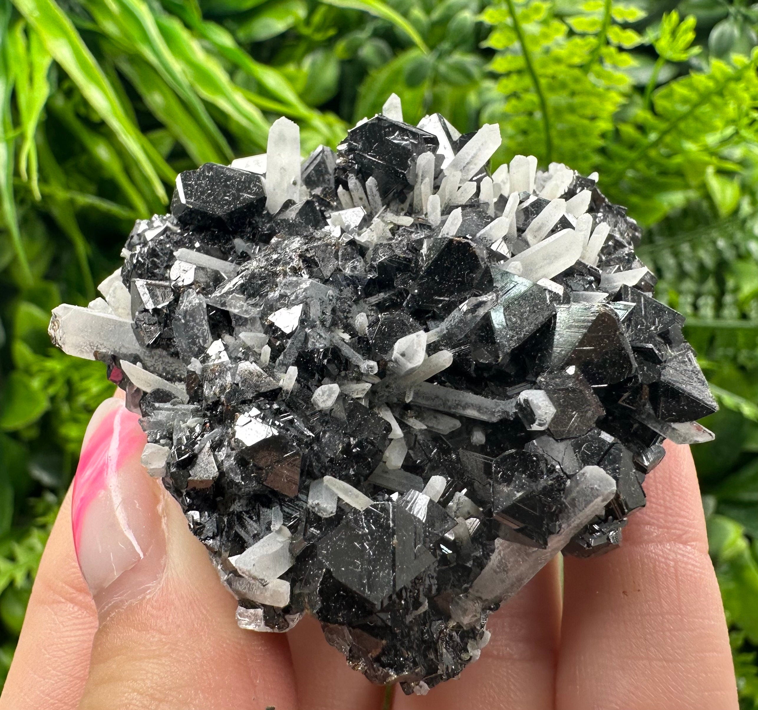 Borieva Mine Sphalerite on Quartz: Rare Mineral Cluster