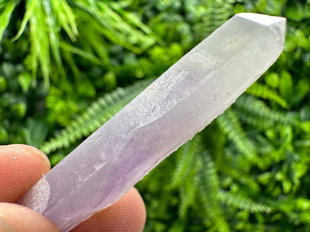 Amethyst Phantom Quartz Crystal with Chalcedony and Chlorite Inclusions
