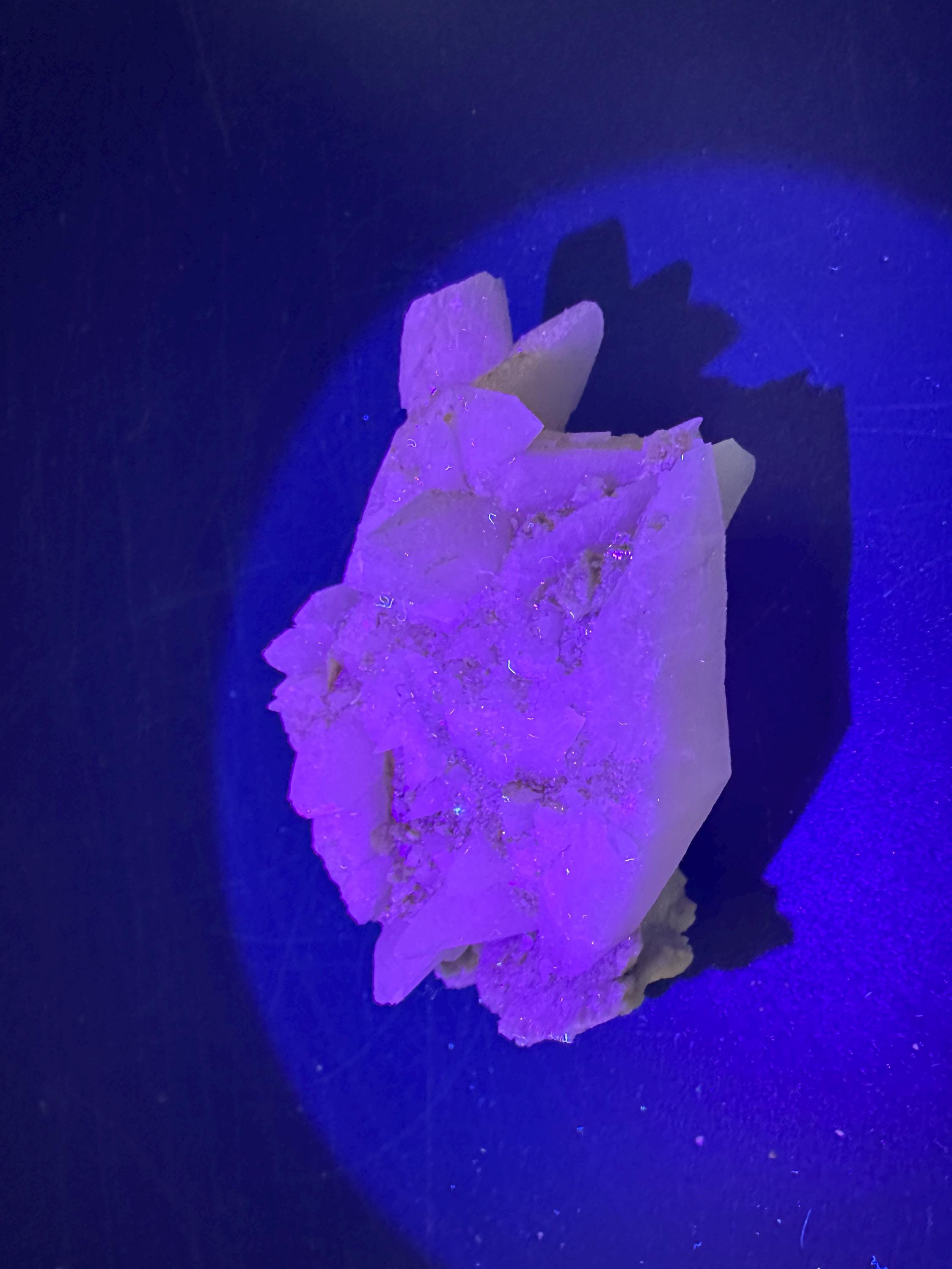 Calcite on Aragonite & Green Quartz: Djurcovo Mine, Bulgaria