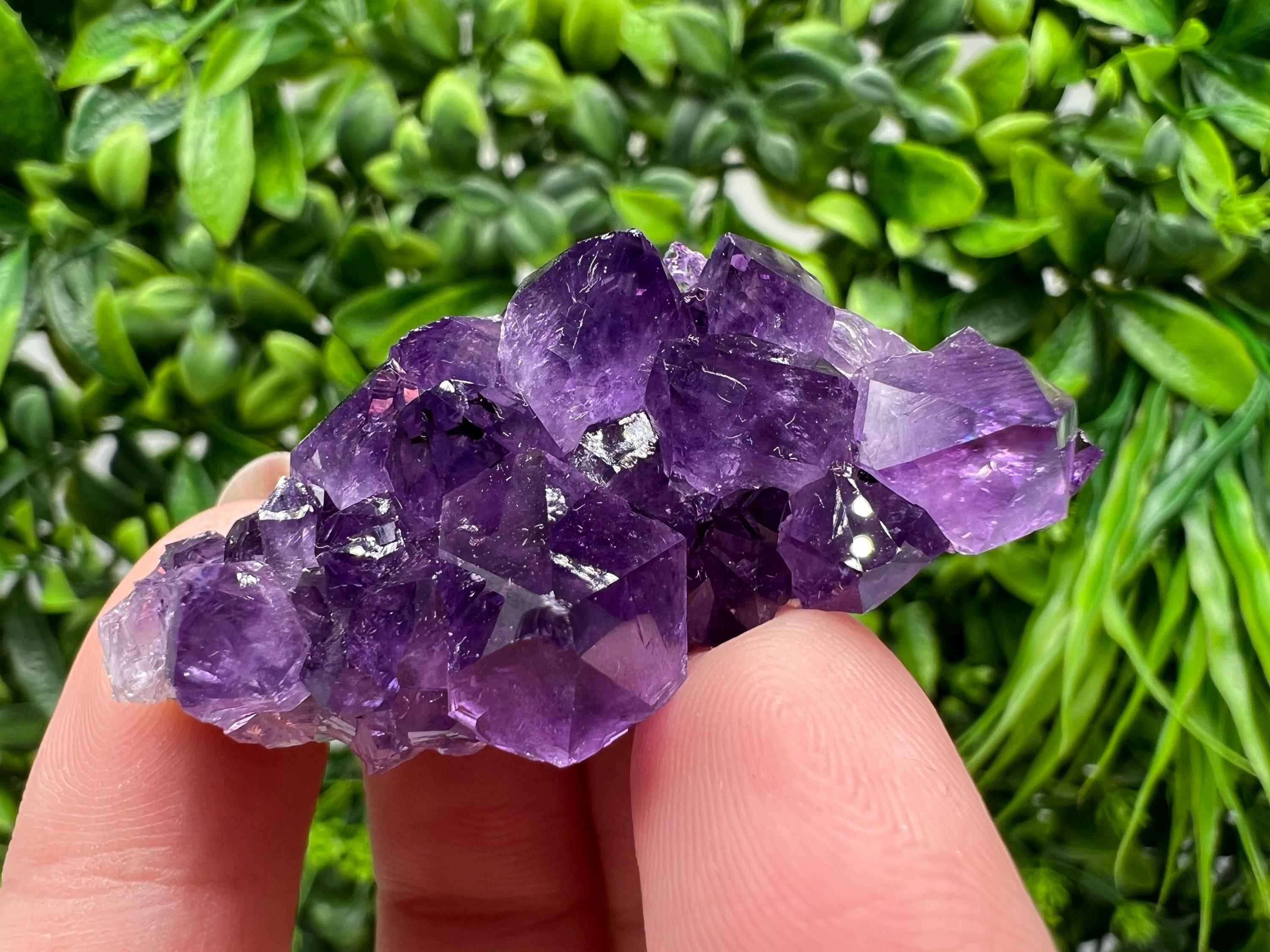 Uruguay Amethyst Crystal: Purple Quartz Home Decor, Energy Stone