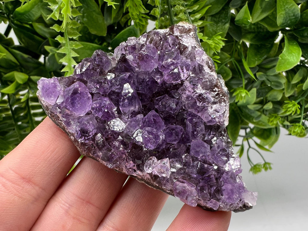 Uruguay Amethyst Cluster: Purple Crystal Home Decor, Energy Stone