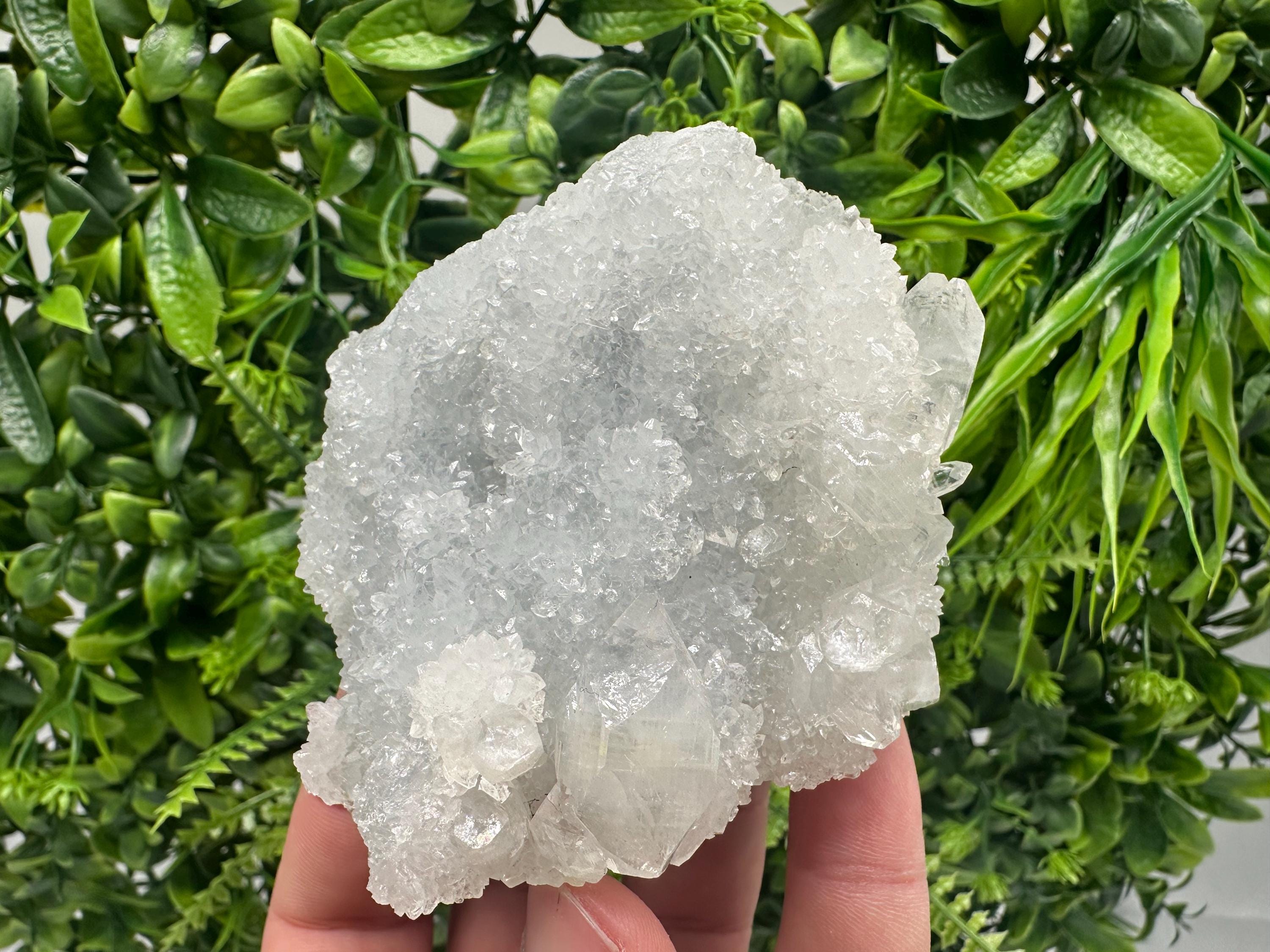 STUNNING Transparent Apophyllite on Chalcedony,natural, collection minerals specimen,India Minerals,Crystal, Stone Mineral Specimens India