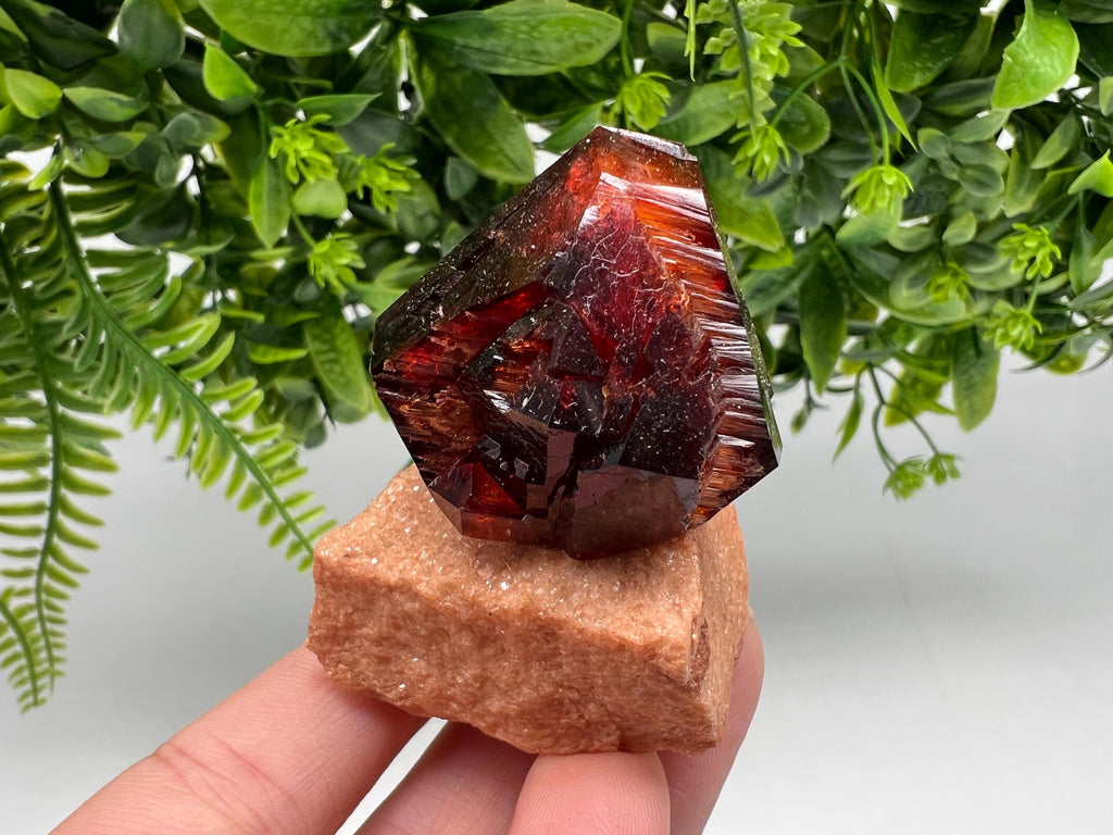 Orange-Brown Arcanite Mineral Specimen, Santa Ana Tin Mine