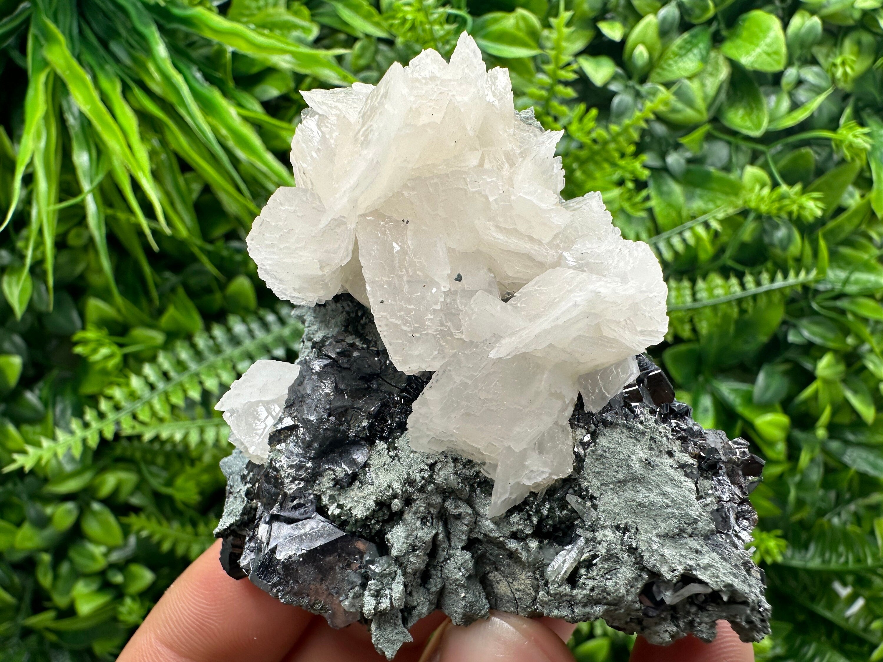 Galena, Calcite, Sphalerite, Quartz Mineral Specimen, Bulgaria