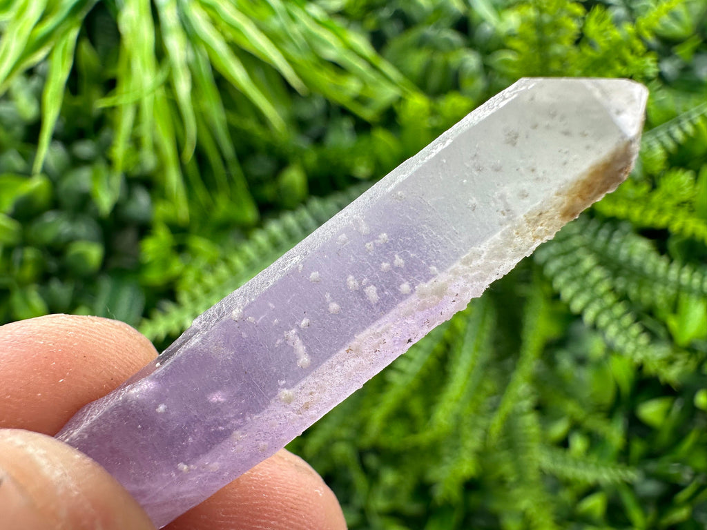 Amethyst Phantom Quartz Crystal with Chalcedony and Chlorite