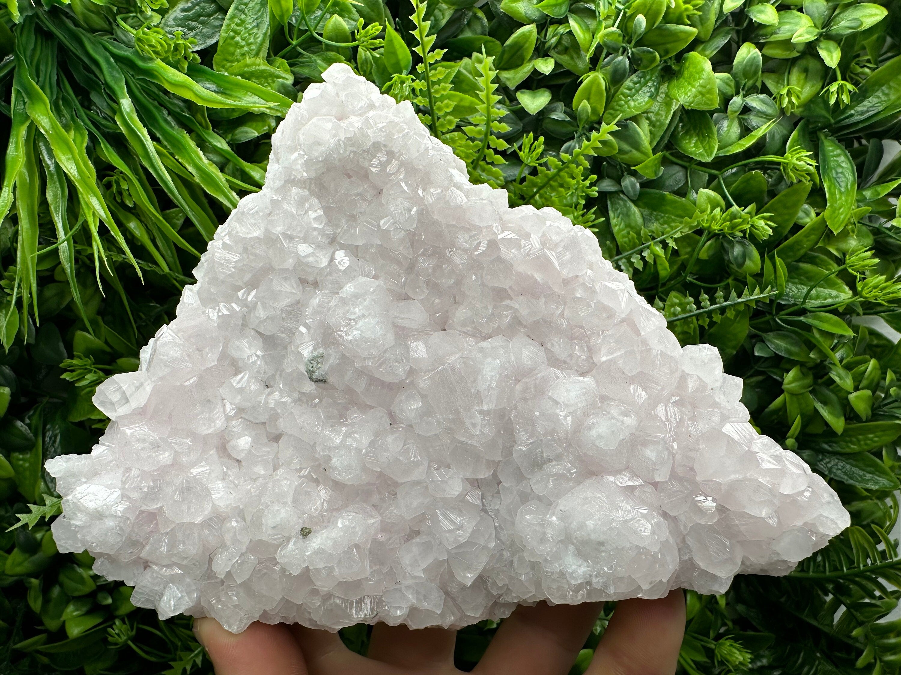 Large UV Mangano Calcite Specimen: Pink Mineral Cluster
