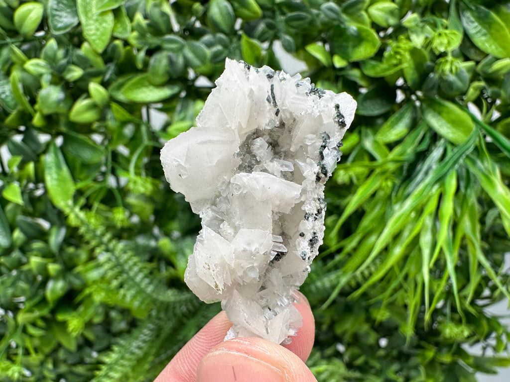 Quartz Calcite on Chlorite Matrix, Borieva Mine Mineral Specimen