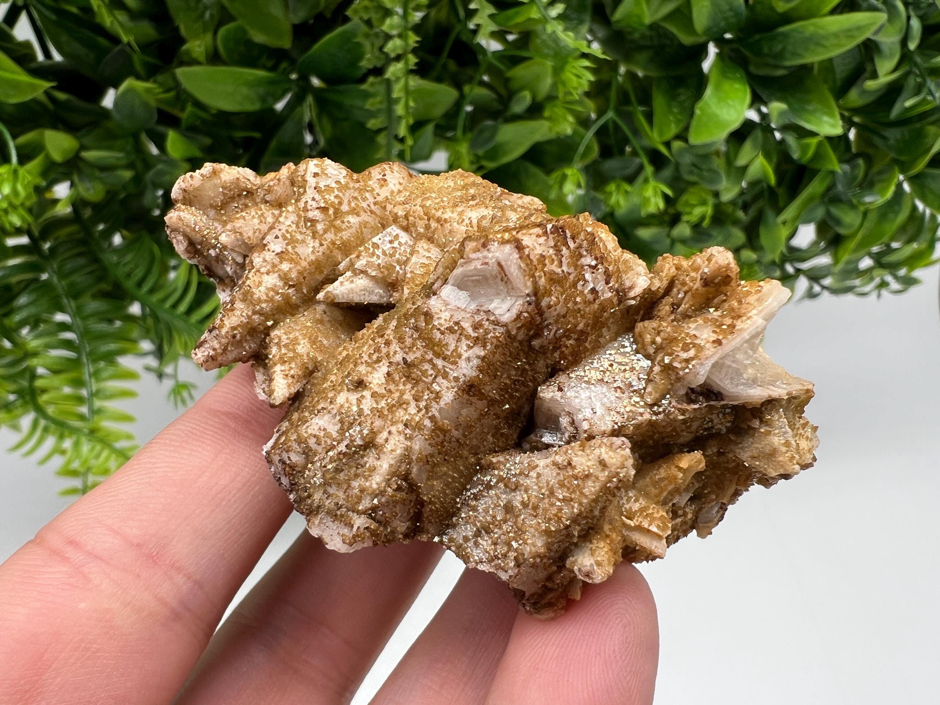 Stunning Brown Rhodochrosite on Calcite,Chalcedony,from Djurcovo mine,Bulgaria,natural collection mineral specimen,home decor crystal,gift