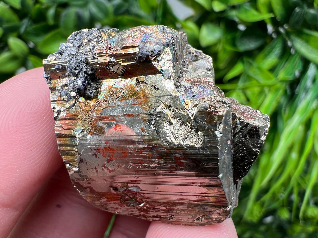 Wonderful Rainbow Pyrite whit Calcite,natural minerals souvenir Crystal,collection stone,rare minerals,home decor,Borieva Bulgaria