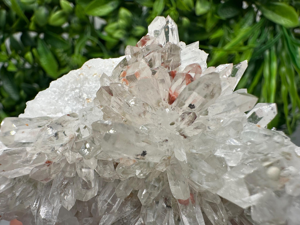 Quartz with Hematite & Iron Oxide: Collectible Mineral Specimen, Home Decor Stone