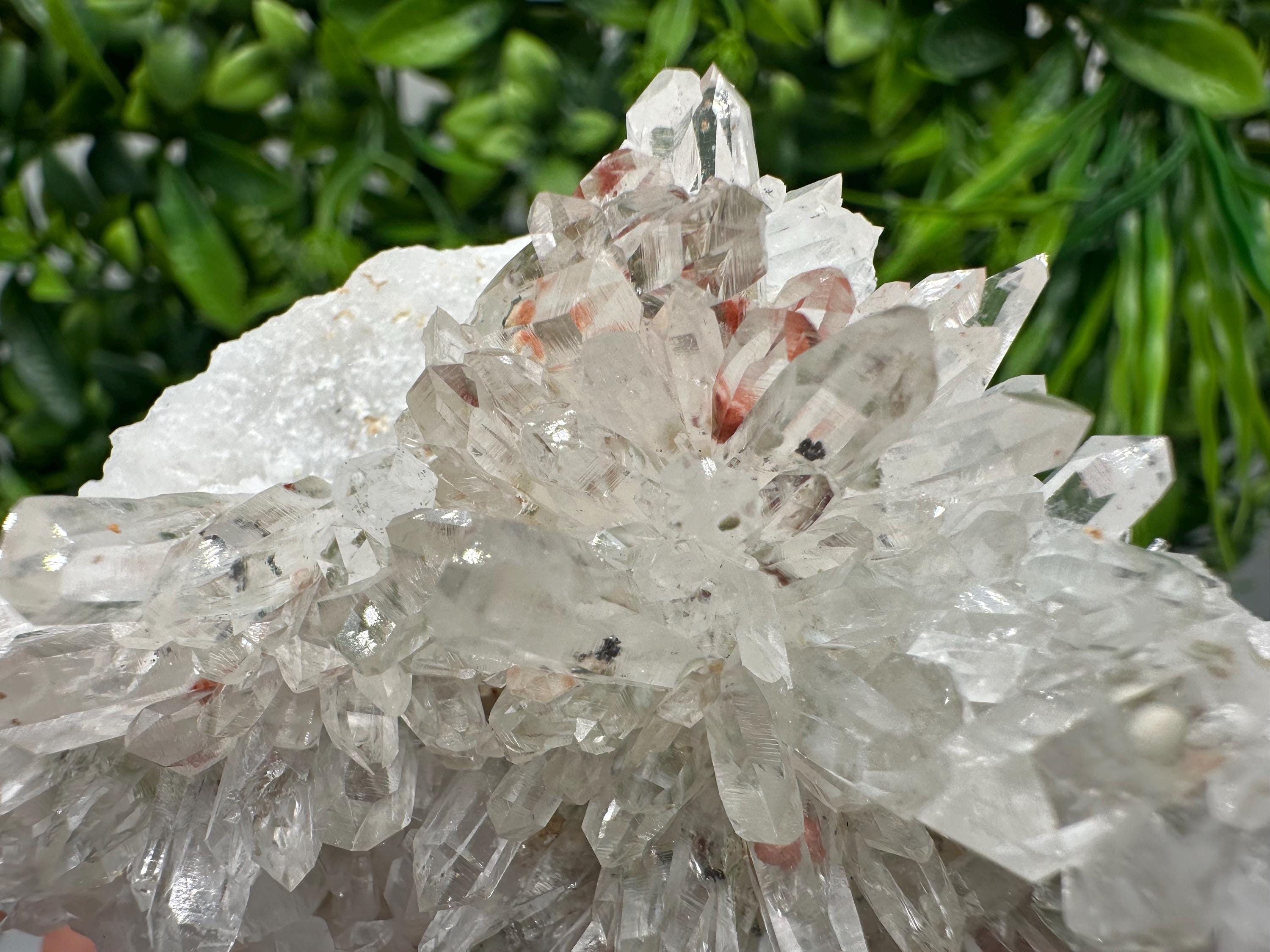 Quartz with Hematite & Iron Oxide: Collectible Mineral Specimen, Home Decor Stone