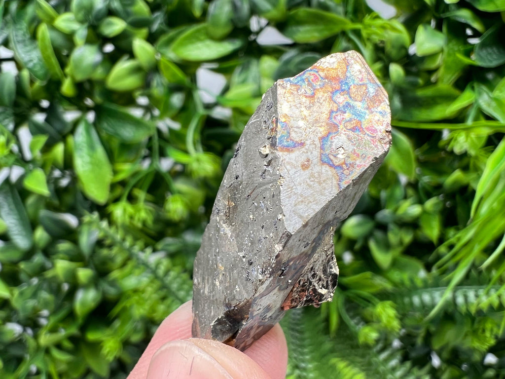 Rare Rainbow Pyrite Cluster: Borieva Mine, Bulgaria