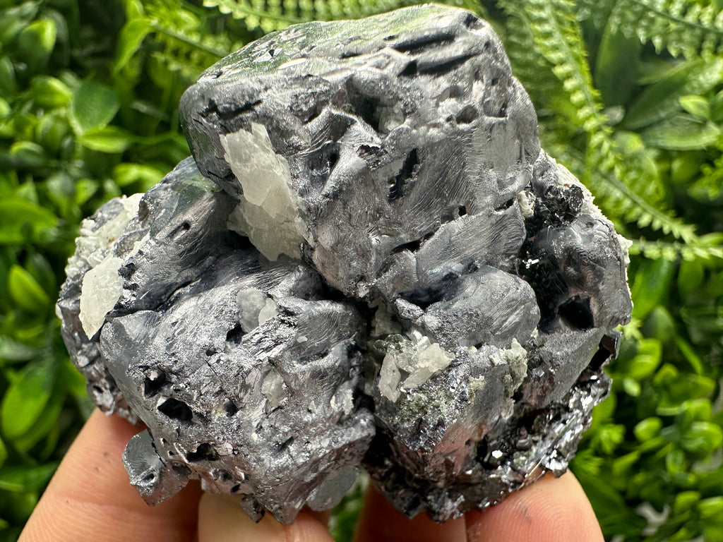 Galena on Sphalerite and Quartz, Borieva Mine, Bulgaria