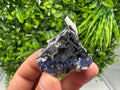Wonderful Shiny Galena on Calcite natural minerals souvenir crystal gift collection stone,home decor minerals Borieva mine Madan Bulgaria