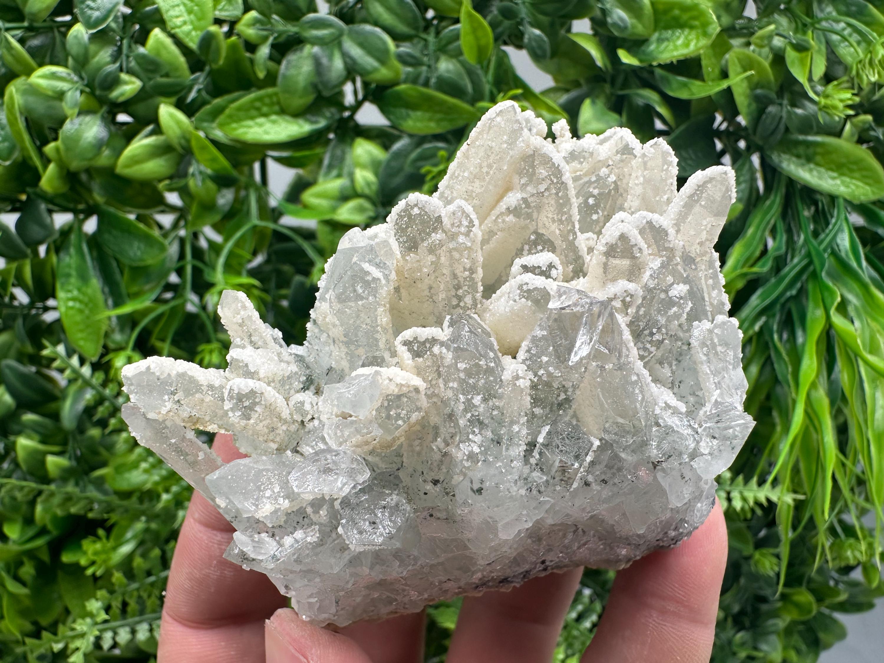 Quartz Calcite Cluster, Krushev Dol Mine Mineral Specimen