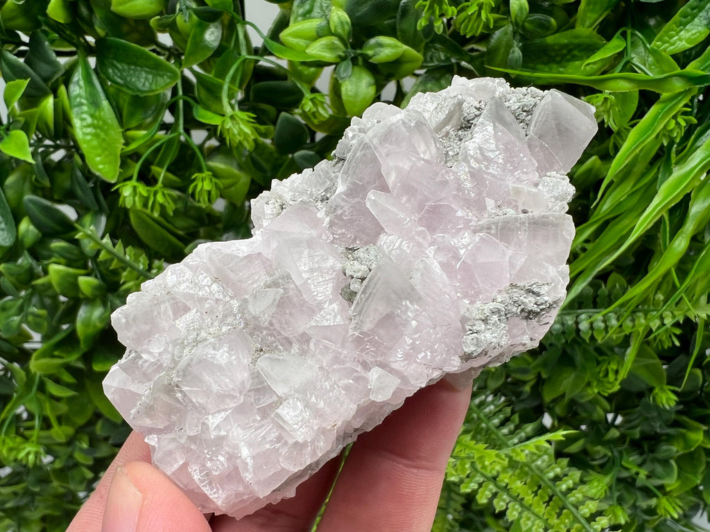 UV Reactive Mangano Calcite Crystal: Androvo Mine, Bulgaria