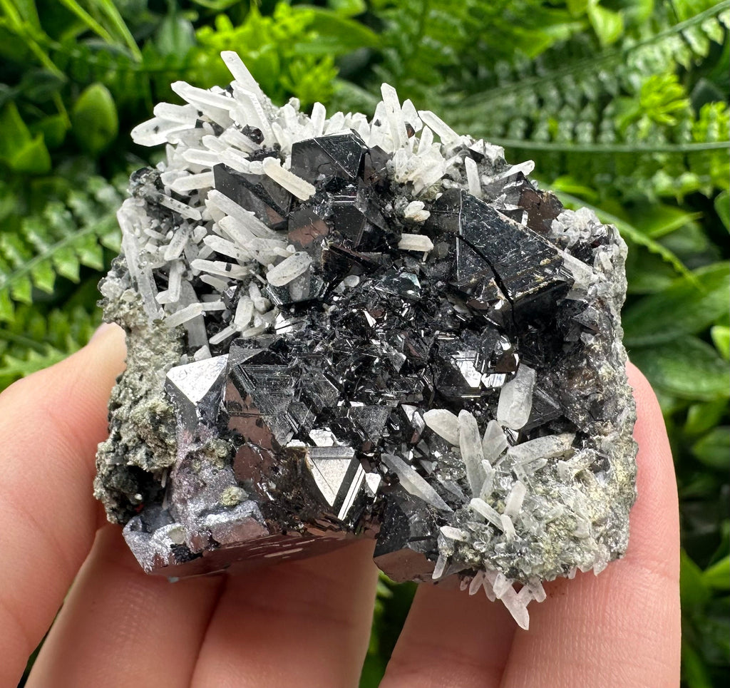 Borieva Sphalerite on Quartz: Rare Mineral Cluster