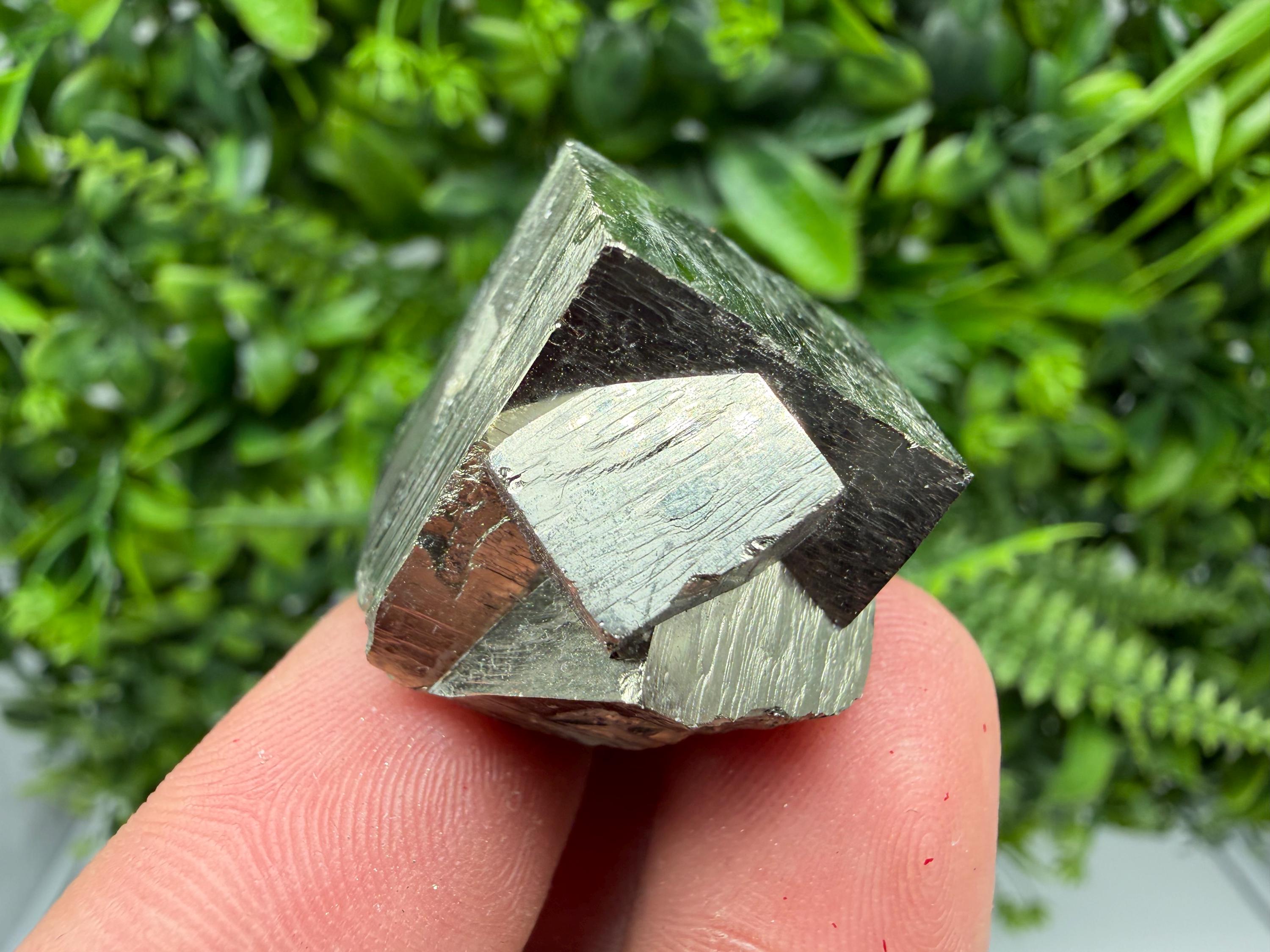 Interjoined Pyrite Cube, Shiny Home Decor Stone, La Rioja Spain