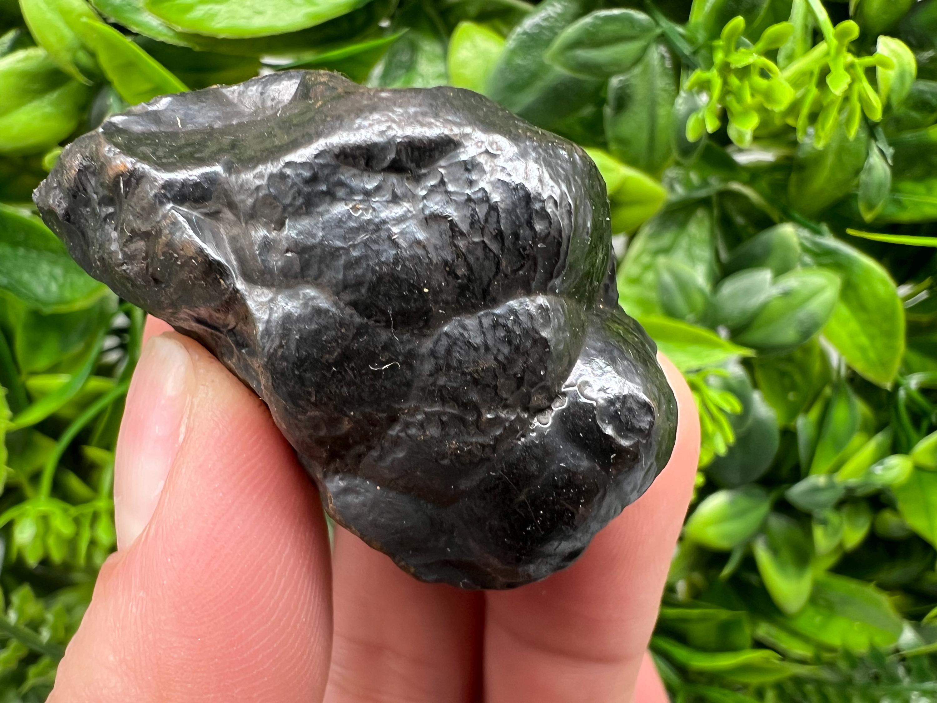Moroccan Black Botryoidal Hematite Specimen: Chakra Reiki Crystal