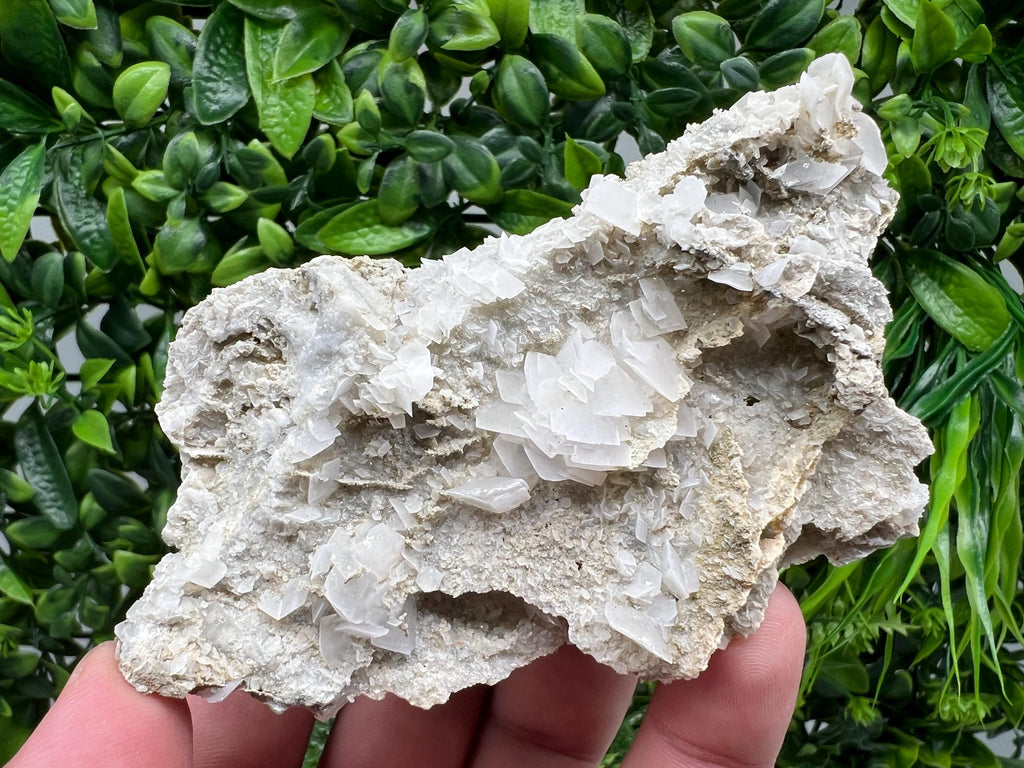 Calcite on Chalcedony, Bulgarian Mineral Specimen, Home Decor Stone