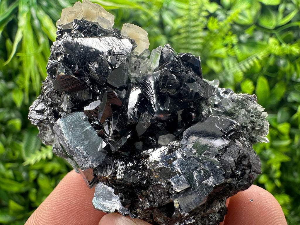 Sphalerite Galena Calcite Cluster, Borieva Mine Mineral Specimen