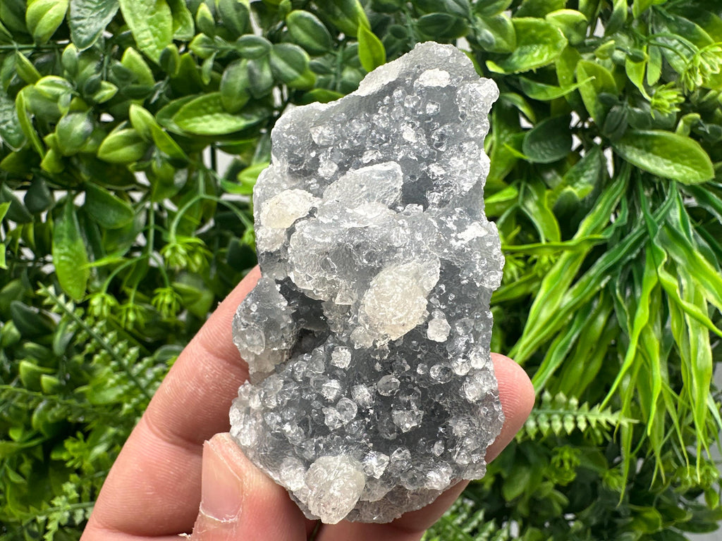 Apophyllite Stilbite on Chalcedony, India Crystal Specimen