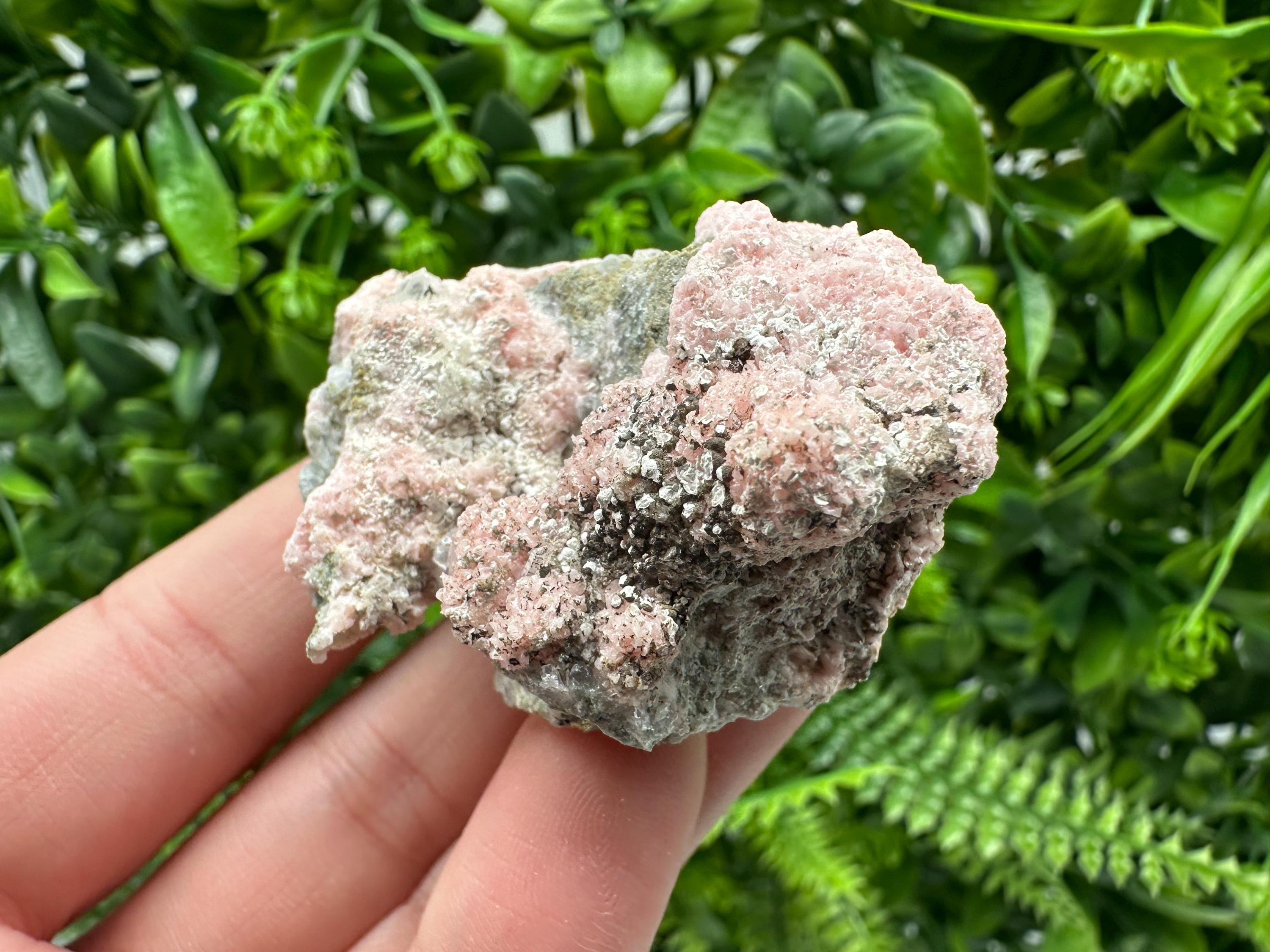 Pink Rhodochrosite Crystal: Starnica Mine, Bulgaria, Home Decor